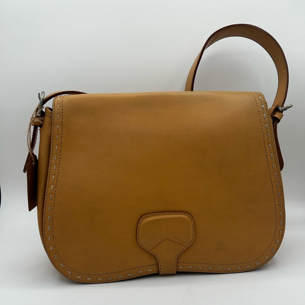 Cristian Yellow Leather Shoulder Bag •504